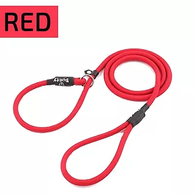 Puppy Dog Training Slip Rope Dog Lead Strong Nylon Training Walking Leash Red • £2.05