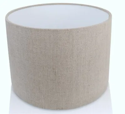 Handmade 100% French Linen Cylinder / Drum Lampshade / Ceiling Light / Shade • £22.99