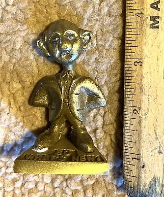 Vintage Brass  So What's New?  Paperweight/Decorative Item (OF327) • $1.99