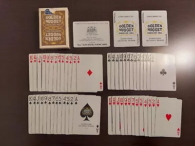 Vintage Type 2 1967 BROWN Las Vegas GOLDEN NUGGET Deck Of Playing Cards Complete • $149.99