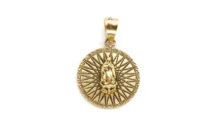 14k Yellow Gold Mary Pendant Religious • $161.99