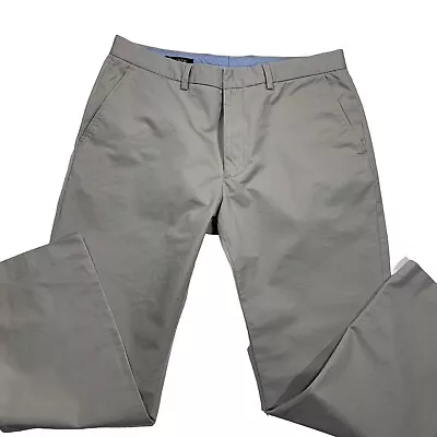 J Crew Chino Pants Men's 36 X 32 Khaki Straight Leg 100% Cotton • $18