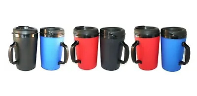 6 Multi Colored Foam Insulated 34 Oz ThermoServ Mugs  • $54.95