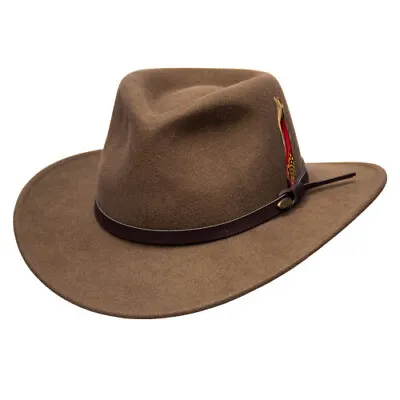 $53.99 • Buy Saint Martin - Crushable Wool Felt Outback Hat