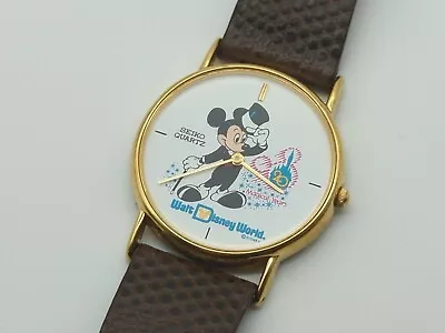 Walt Disney World Mickey Mouse 20 Magical Years Watch Seiko Quartz RARE  • $145