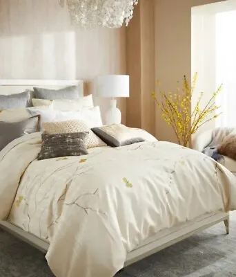 Michael Aram Butterfly Gingko Queen Duvet Cover • $300