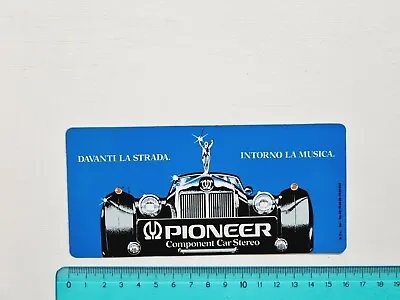 Adhesive Pioneer Component Car Stereo Sticker Autocollant Vintage 80s Original • $34.17