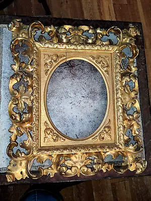 $350 • Buy Baroque Rococo Florentine Carved Gold Gilt Picture Frame W. Removable Insert