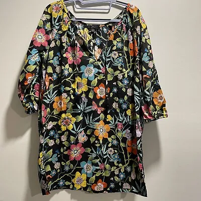 J Crew Women’s Swim Cover Up Size Small Tunic Floral • $16.99