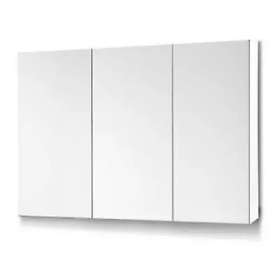 Bathroom Vanity Mirror Cabinet 3 Door Gloss Medicine Board Shaving Wall Mount • $160.57