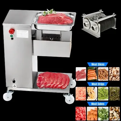 $750.52 • Buy 500KG Meat Cutter Slicer 110V Commercial Stainless Steel Meat Cutting Machine