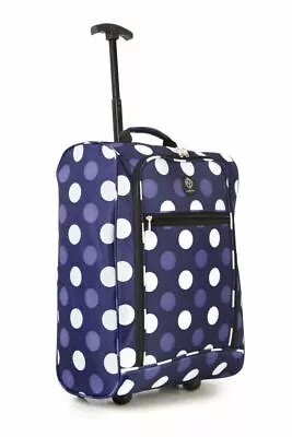 55cm LIGHTWEIGHT CABIN APPROVED TROLLEY BAG TRAVEL WHEEL SUITCASE HAND LUGGAGE  • £15.99