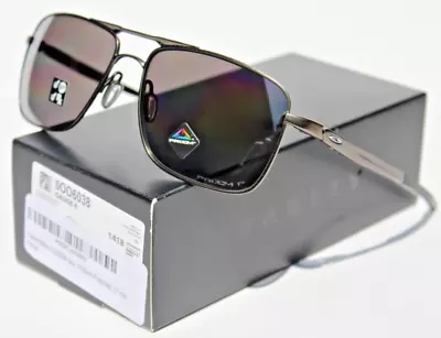 OAKLEY Gauge 6 POLARIZED Sunglasses Pewter/Prizm Black NEW OO6038 $305 • $169.95