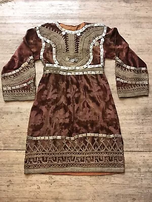 Vintage Handmade Kuchi Dress Silver Thread Dress Afghan Dress Woman Dress • $275