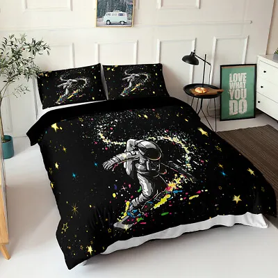 $16.78 • Buy 3D Space Travel Bedding Set Solar System Planets Quilt Cover Set Boys Girls Gift