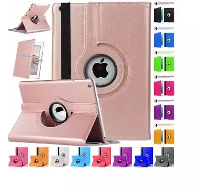 For 12.9  IPad PRO A1652 A1584 360 Luxury Folio Rotating Stand PU Leather Case • $12.20