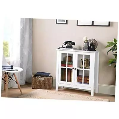  22600 Glass Door Cabinet White • $184.03