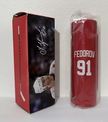 NIB Detroit Red Wings Sergei Fedorov Mini Hockey Stick With Case-SGA #6678/7500 • $30