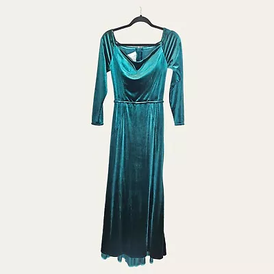 Morilee Madeline Gardner Green Velvet Bridesmaid Dress Size XS • $17.99