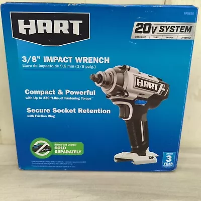 HART 20-Volt Cordless 3/8-inch Impact Wrench HPIW50 Bare Tool Only Brand New • $58.79