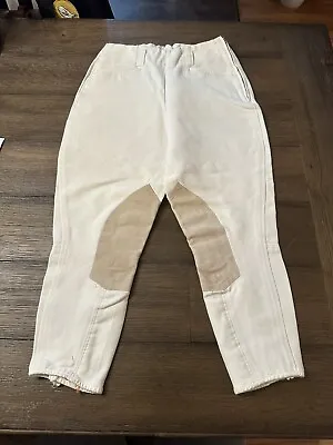 Vintage Horse Riding Apparel - White English Breeches 28 Regular • $4