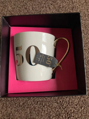 £4 • Buy 50th Birthday Mug In Box, Brand New