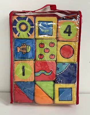 Melissa & Doug Match And Build Soft Blocks Set Washable Developmental Sensory • $10