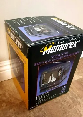 VINTAGE Genuine Memorex (MTO500) Analog Black & White Television W/ AM/FM Radio  • $69.99