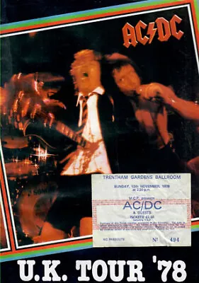 Ac/dc (1978 If You Want Blood) Concert Programme & Ticket • £165