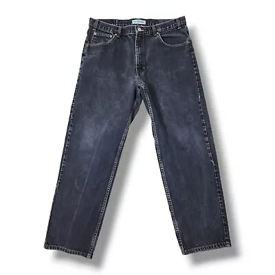 Canyon River Blues Classic Fit Jeans 100% Cotton Black Denim Size 36x30 • $12