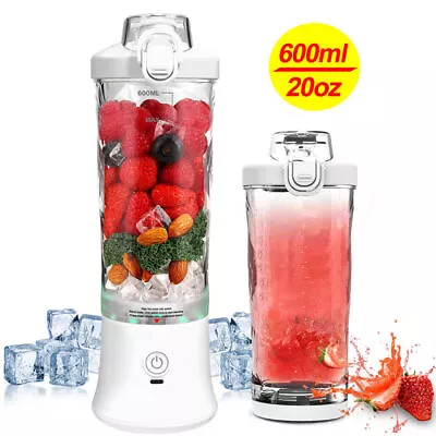 600ml 240W Portable Juicer Cup USB Blender Travel Smoothies Fruit Mixer Machine • $38.99