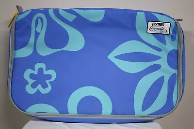 Pyrex Portables Blue Teal Insulated Carrier 9 X 13 Hot Cold Carrying Case Only • $11.99