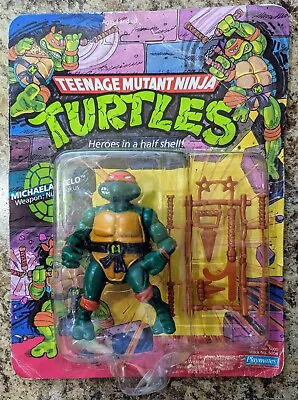 1988 Vintage Teenage Mutant Ninja Turtles TMNT Michaelangelo Figure Ten Back • $79.99