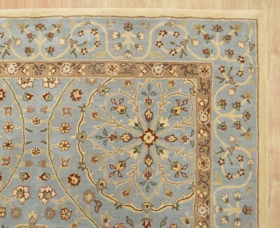 £118.80 • Buy Laslie Blue Oriental Oushak Floral Hand-Tufted 100% Wool Soft Area Rug Carpet