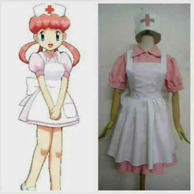 £41.04 • Buy Anime New! Pokemon Nurse Joy Cosplay Costume Dress  