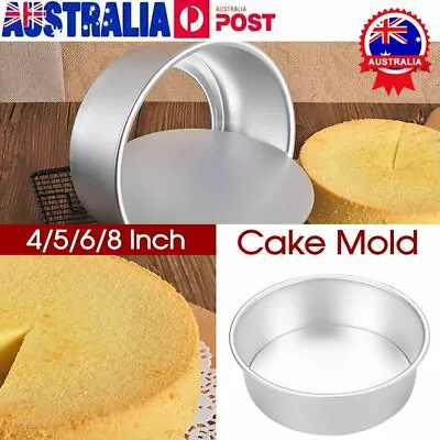 4/5/6/8/10 Inch Cake Mold Round DIY Cakes Pastry MouldROaking Tin Pan ReusableFZ • $17.46