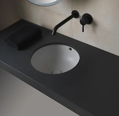 Cielo Ceramica Enjoy 400mm Undercounter Round Washbasin - Gloss White - RRP £400 • £65