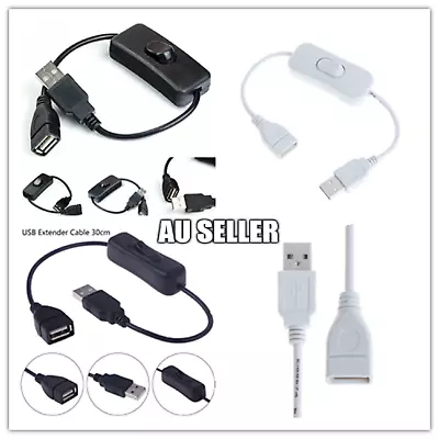 USB Male To Female Extension Cable With ON/OFF Switch Toggle Power  Control  • $4.99