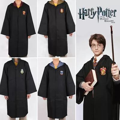 Harry Potter Robe Cloak Gryffindor Halloween Costume Fancy Dress For Adult Kids. • $33.15