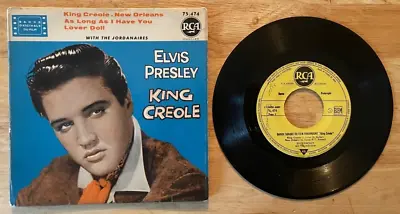 45 7  FRENCH EP ELVIS PRESLEY KING CREOLE 1st PRESSING • $27.99