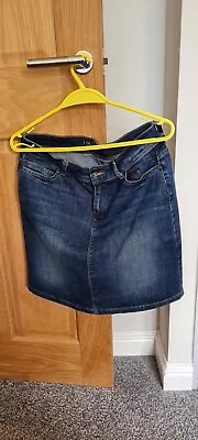 Marks Spencer Denim Skirt Size 10 • £2.99