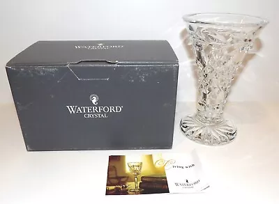 Stunning Waterford Crystal Cashs Flared 6  Vase In Box • $89.99