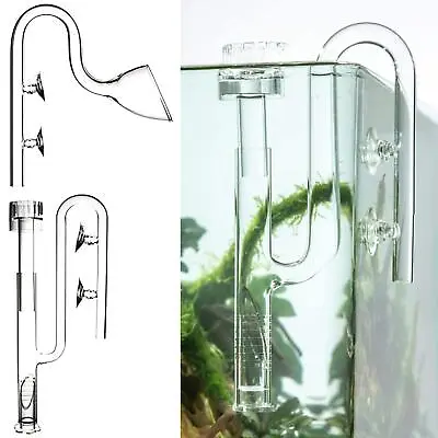 £25.31 • Buy Glass Aquarium Lily Pipe Inflow Outflow With Surface Skimmer Adjustable Supplies