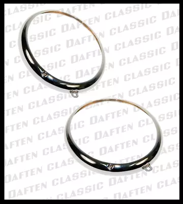 1963-67 VW BUS Chrome Headlight Trim Ring PAIR 2pcs Volkswagen Type 2 111941111B • $68