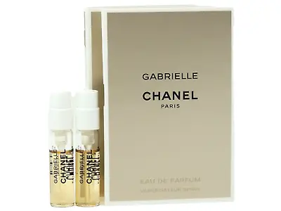 CHANEL GABRIELLE EDP 1.5ml .05fl Oz X 2 PERFUME SPRAY SAMPLE VIALS • $14