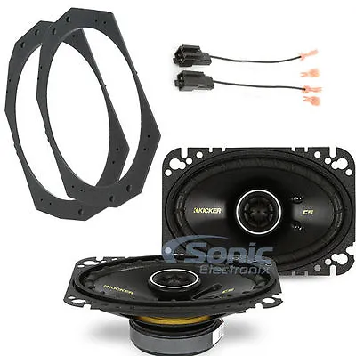 KICKER CS46 100W 4  X 6  Coaxial Car Speaker Solution For 1997-06 Jeep Wrangler • $147.78