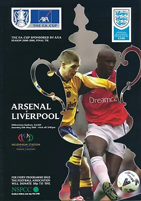 FA CUP FINAL PROGRAMME 2001 Liverpool V Arsenal 1st Ever FA Cup Final At Cardiff • £4.99