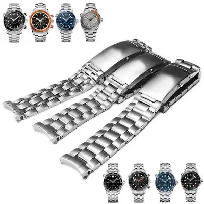 For OMEGA Watch 18/20/22mm Metal Watch Band Strap Stainless Steel Wrist Band • $45.99