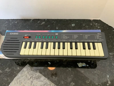 $23 • Buy Casio SA2 Electronic Keyboard, 32 Keys. Very Slight Yellowed Keys. See Photos.