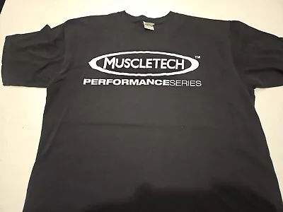 Muscle Tech Shirt Mens XL Black Supplement Workout Athleisure Fitness Tee • $15